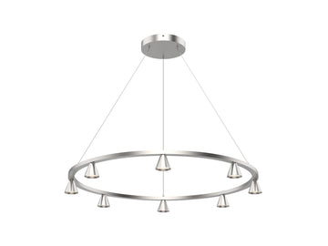 Dune Chandelier – Brushed Nickel – view 2