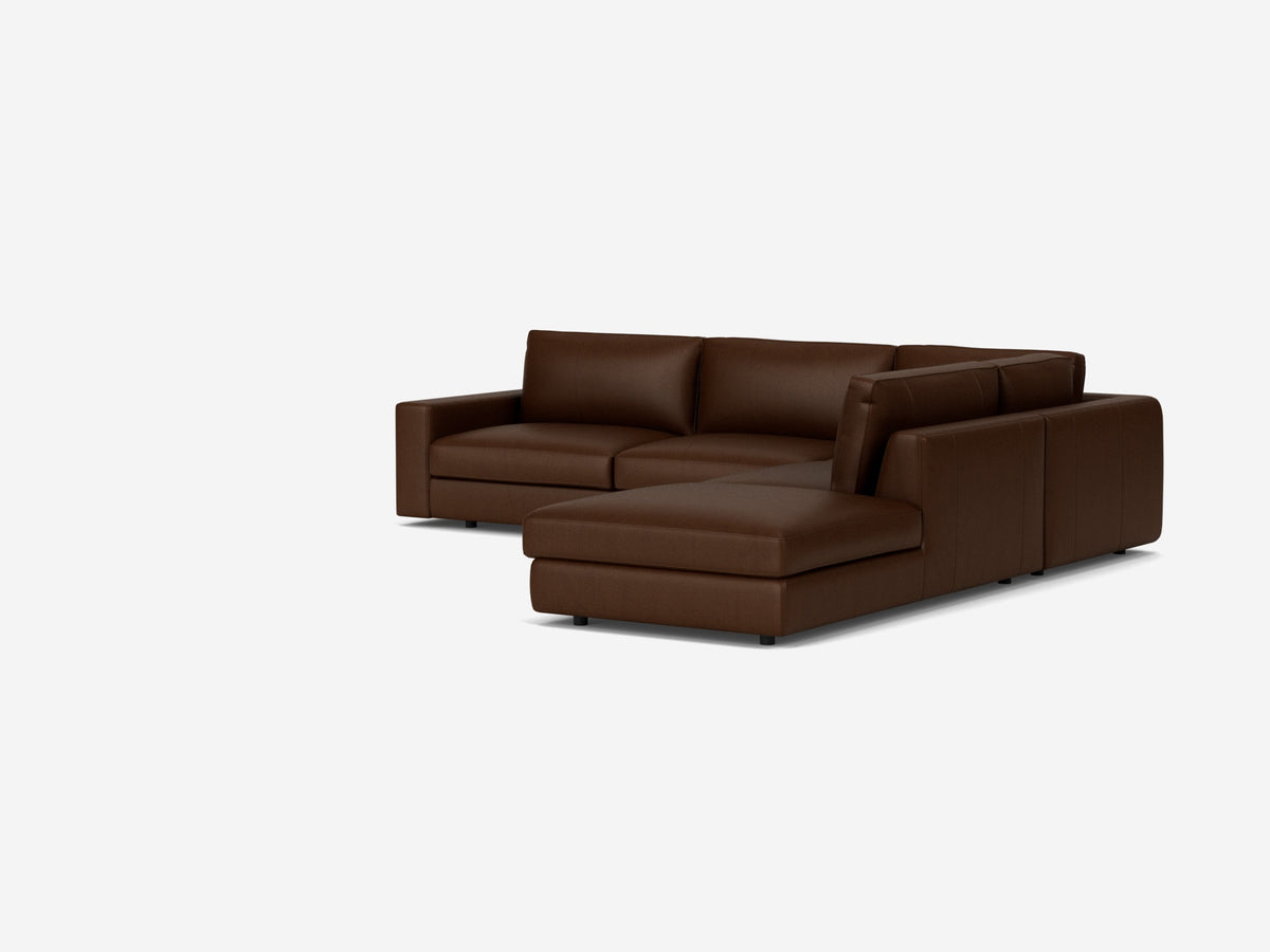 Coachella Madera - Right Hand Facing Backless Chaise - 1.5" Legs