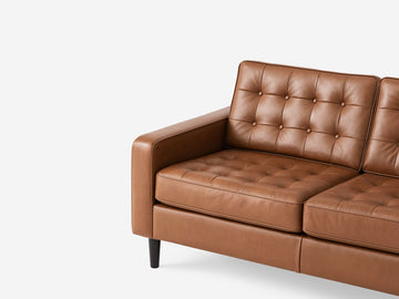 Classic Sahara with Black Ash Legs - Right Hand Facing Chaise - Low Arm Height