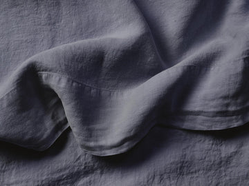 Silk & Snow Flax Sham Set – Standard / Tempest Blue – view 2