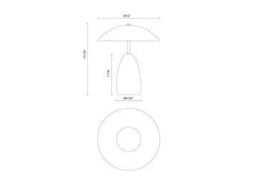 Poppy Table Lamp – Pine Green – view 4