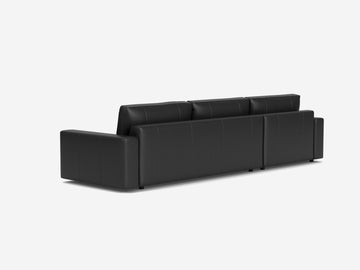Donna Ink - Left Hand Facing Chaise - Straight Arms - 1.5" Legs